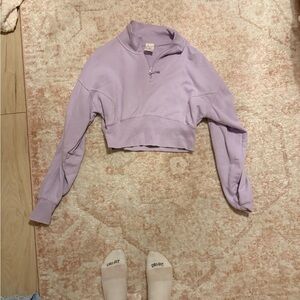 Lavender Cropped Women's Top